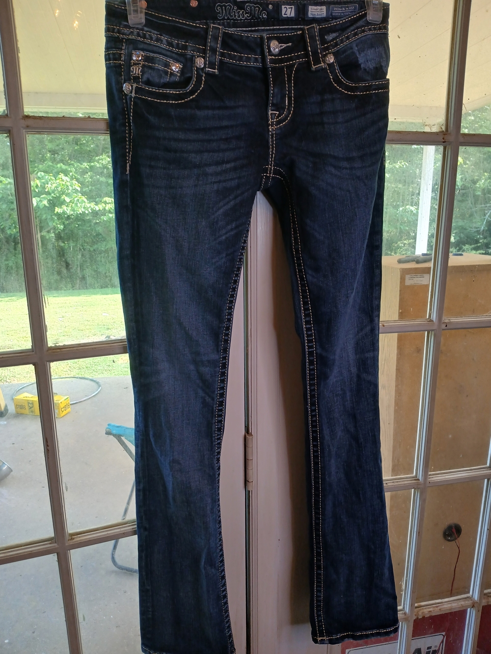 Miss Me Dark Blue Bootcut Jeans - Women's Size 27
